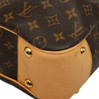Louis Vuitton Monogram Boetie MM Tote Brown Leather — view 6