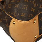 Louis Vuitton Monogram Boetie MM Tote Brown Leather — view 4