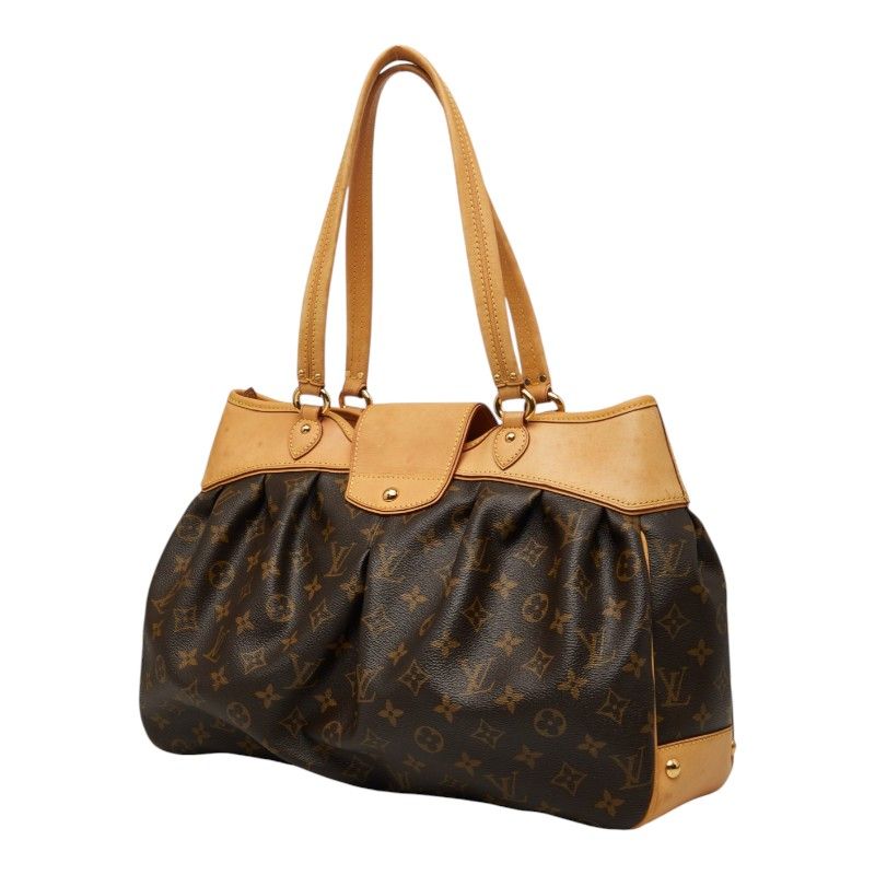 Louis Vuitton Monogram Boetie MM Tote Brown Leather — view 2