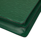 Louis Vuitton Epi Capuchin Crossbody Shoulder Bag Borneo Green Leather — view 7