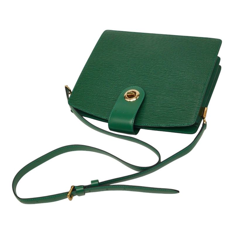 Louis Vuitton Epi Capuchin Crossbody Shoulder Bag Borneo Green Leather — view 4