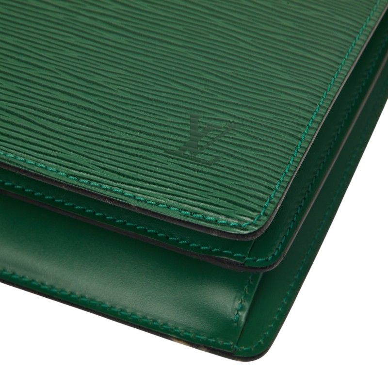 Louis Vuitton Epi Capuchin Crossbody Shoulder Bag Borneo Green Leather — view 6