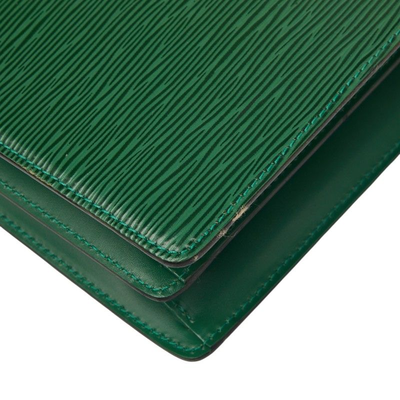 Louis Vuitton Epi Capuchin Crossbody Shoulder Bag Borneo Green Leather — view 8