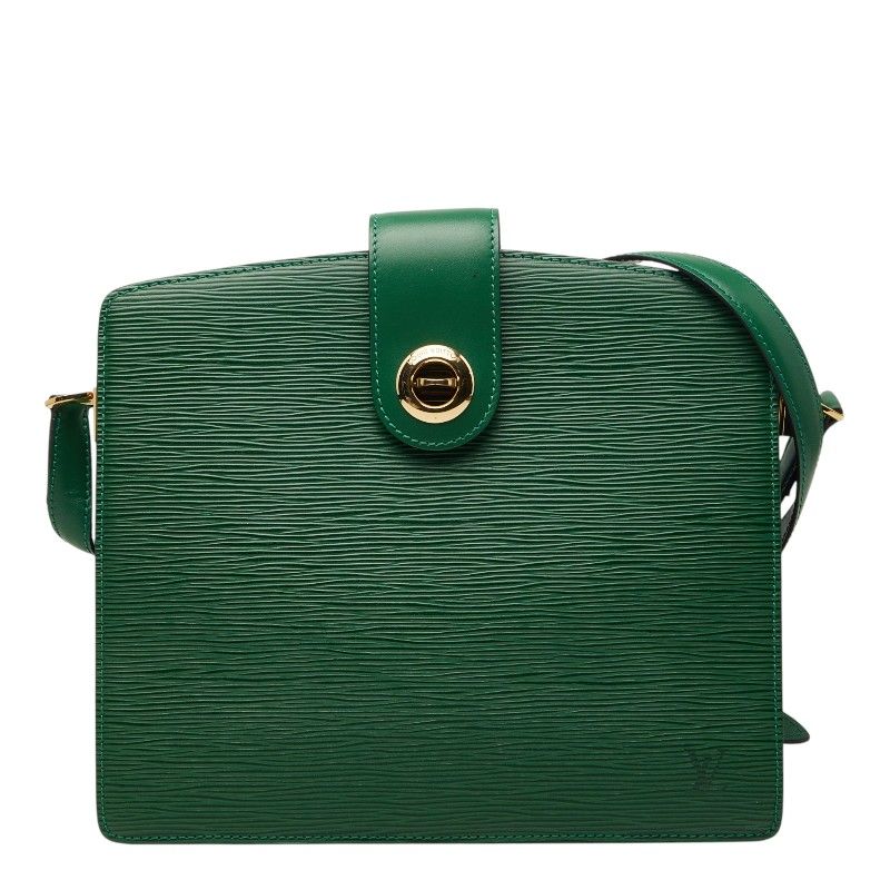 Louis Vuitton Epi Capuchin Crossbody Shoulder Bag Borneo Green Leather