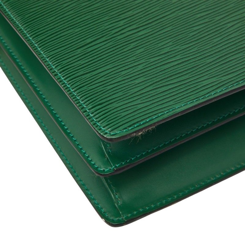 Louis Vuitton Epi Capuchin Crossbody Shoulder Bag Borneo Green Leather — view 5
