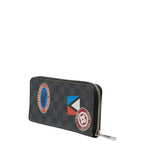 Louis Vuitton Damier Graphite Stickers Zippy Wallet Vertical Zip Around Black — view 2
