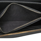 Prada Zip Around Wallet Black Saffiano Leather — view 9