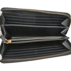 Prada Zip Around Wallet Black Saffiano Leather — view 8