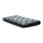 Chanel CC Logo Wild Stitch Wallet Black Leather — view 4