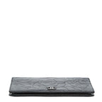 Chanel CC Logo Camellia Wallet Black Lambskin — view 3