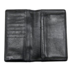 Chanel CC Logo Camellia Wallet Black Lambskin — view 7