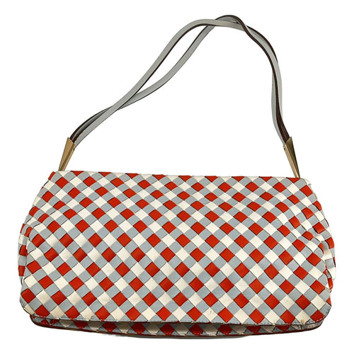 Bottega Veneta Intrecciato Shoulder Bag Sky Blue Orange