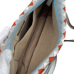 Bottega Veneta Intrecciato Shoulder Bag Sky Blue Orange — view 6