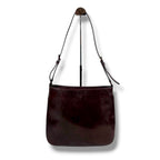 Prada Mirror Calf Leather Shoulder Bag Bordeaux — view 2