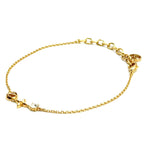 Louis Vuitton Petit Rhinestone Clear Gold Bracelet — view 2
