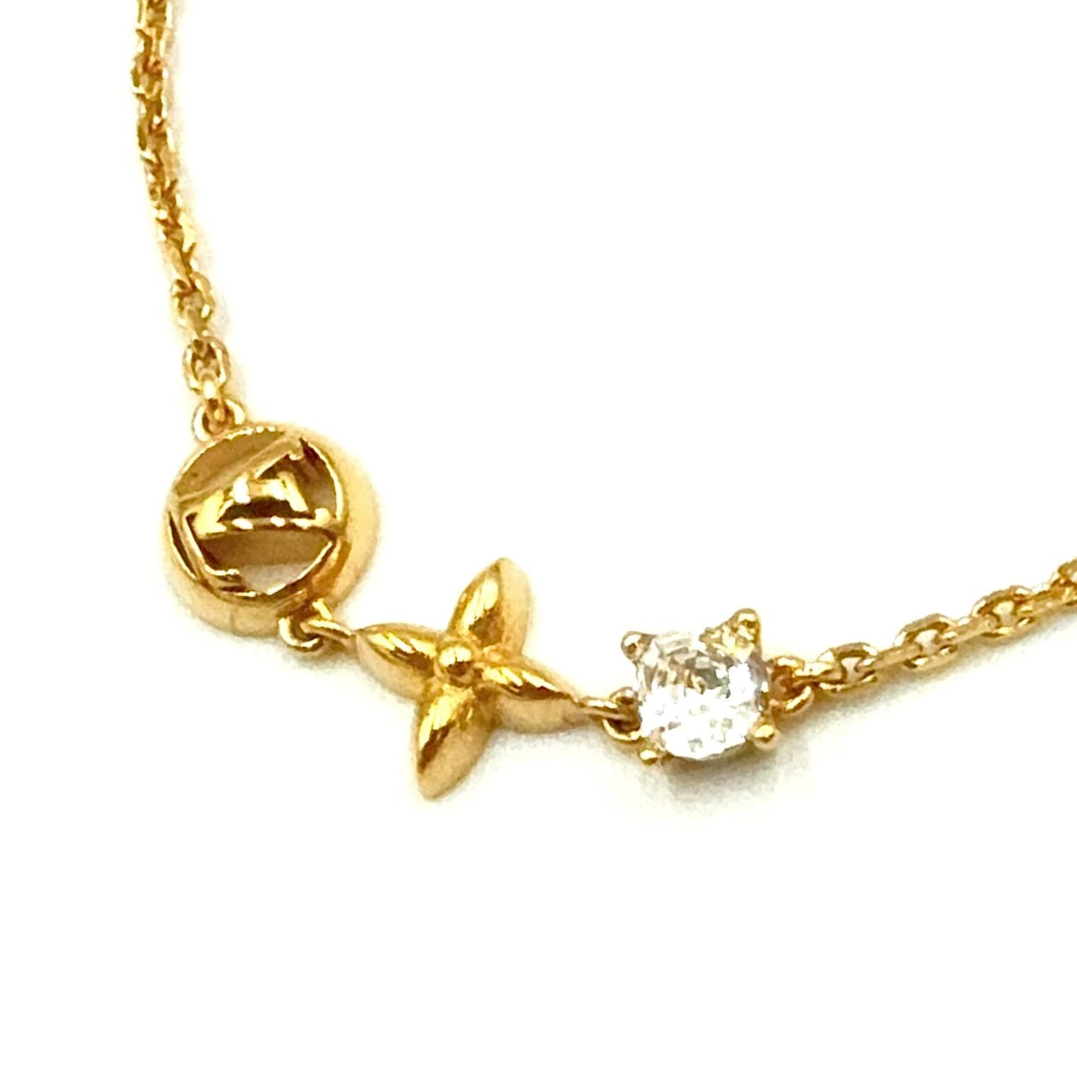 Louis Vuitton Petit Rhinestone Clear Gold Bracelet — view 6