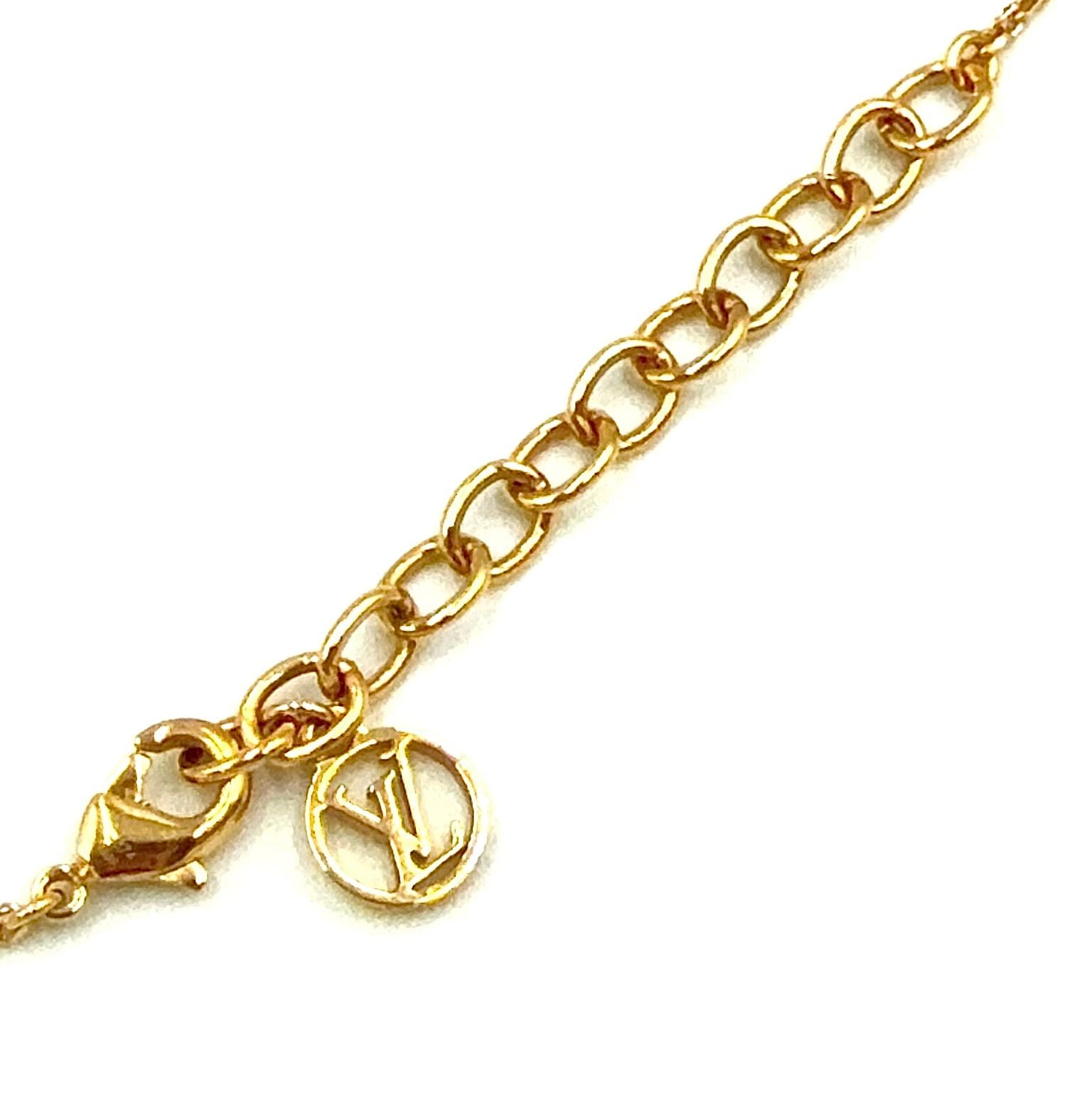 Louis Vuitton Petit Rhinestone Clear Gold Bracelet — view 4