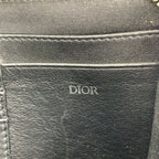 Dior Oblique Galaxy Leather Black Shoulder Bag Silver — view 4