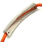 Louis Vuitton LV Space Metal Nylon Orange Silver Bracelet — view 7
