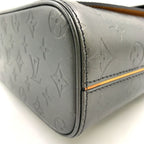 Louis Vuitton Wilwood Monogram Matte Noir Leather Black Tote Silver — view 7
