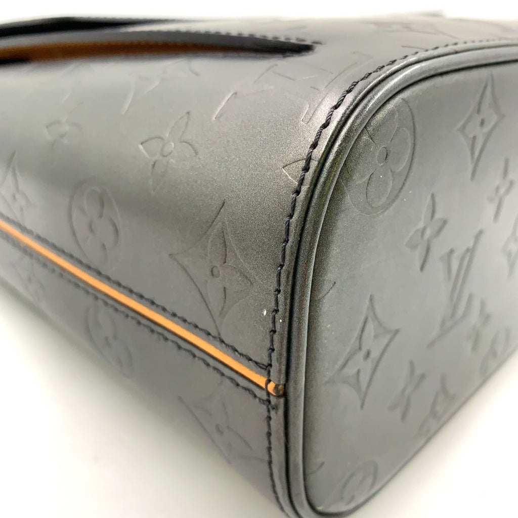 Louis Vuitton Wilwood Monogram Matte Noir Leather Black Tote Silver — view 6