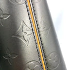Louis Vuitton Wilwood Monogram Matte Noir Leather Black Tote Silver — view 8