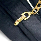 Dior CD Logo Color Stone Clear Gold Bracelet — view 4
