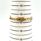 Dior CD Logo Color Stone Clear Gold Bracelet — view 9
