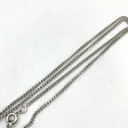 Chanel CC Logo Metal Enamel Off White Silver Necklace — view 5