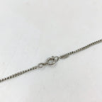 Chanel CC Logo Metal Enamel Off White Silver Necklace — view 6