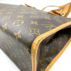 Louis Vuitton Popincourt Monogram Leather Brown Light Tote Gold — view 8