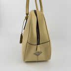 Prada Tote Yellow Leather Vintage — view 4