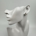 Chanel CC Logo Earrings 925 Sterling Silver Vintage — view 2