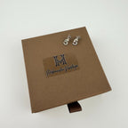 Chanel CC Logo Earrings 925 Sterling Silver Vintage — view 3