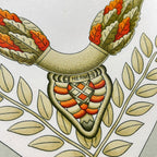 Hermes Scarf Carre 90 White Beige Multi le Matin Neuf — view 2