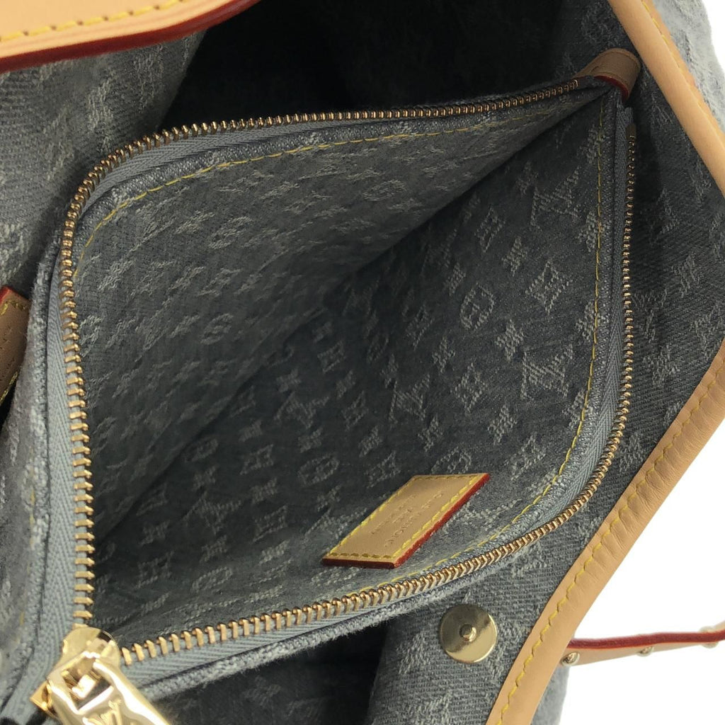 Louis Vuitton Monogram Denim Carrier Shoulder Bag — view 8