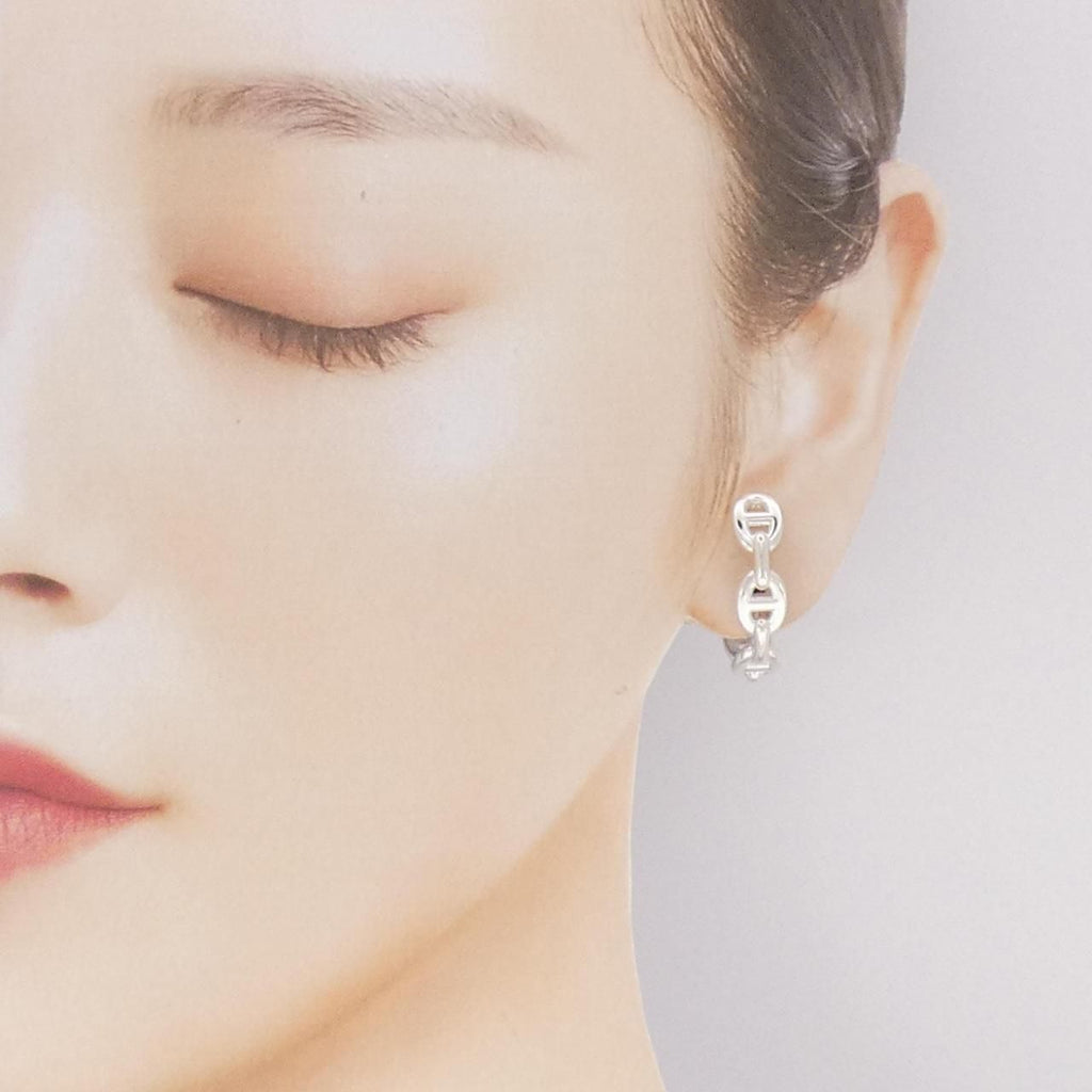 Hermes 925 Earrings Silver — view 4