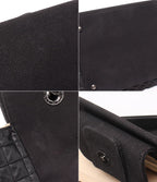 Chanel Chain Tote Shoulder Bag Silver Chocolate Bar — view 8