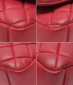 Chanel Chain Shoulder Bag Silver Bubble Quilt Quilted