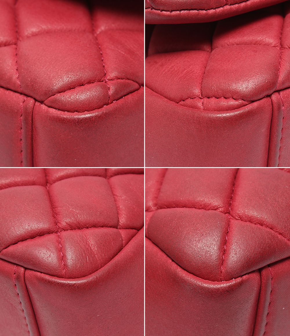 Chanel Chain Shoulder Bag Silver Bubble Quilt Quilted