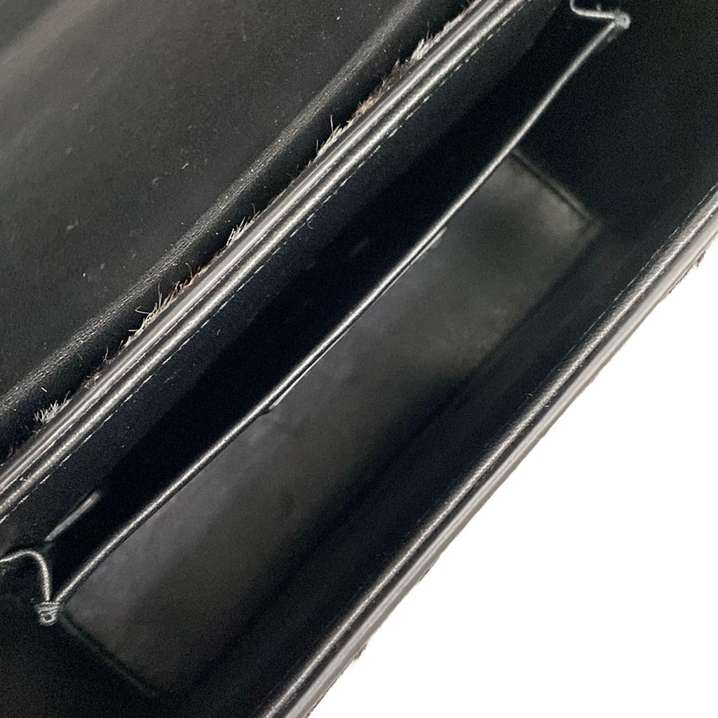 Dior Shoulder Bag 30 Montaigne Box Gray Dark Brown Black Leather — view 7