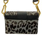 Dior Shoulder Bag 30 Montaigne Box Gray Dark Brown Black Leather — view 3