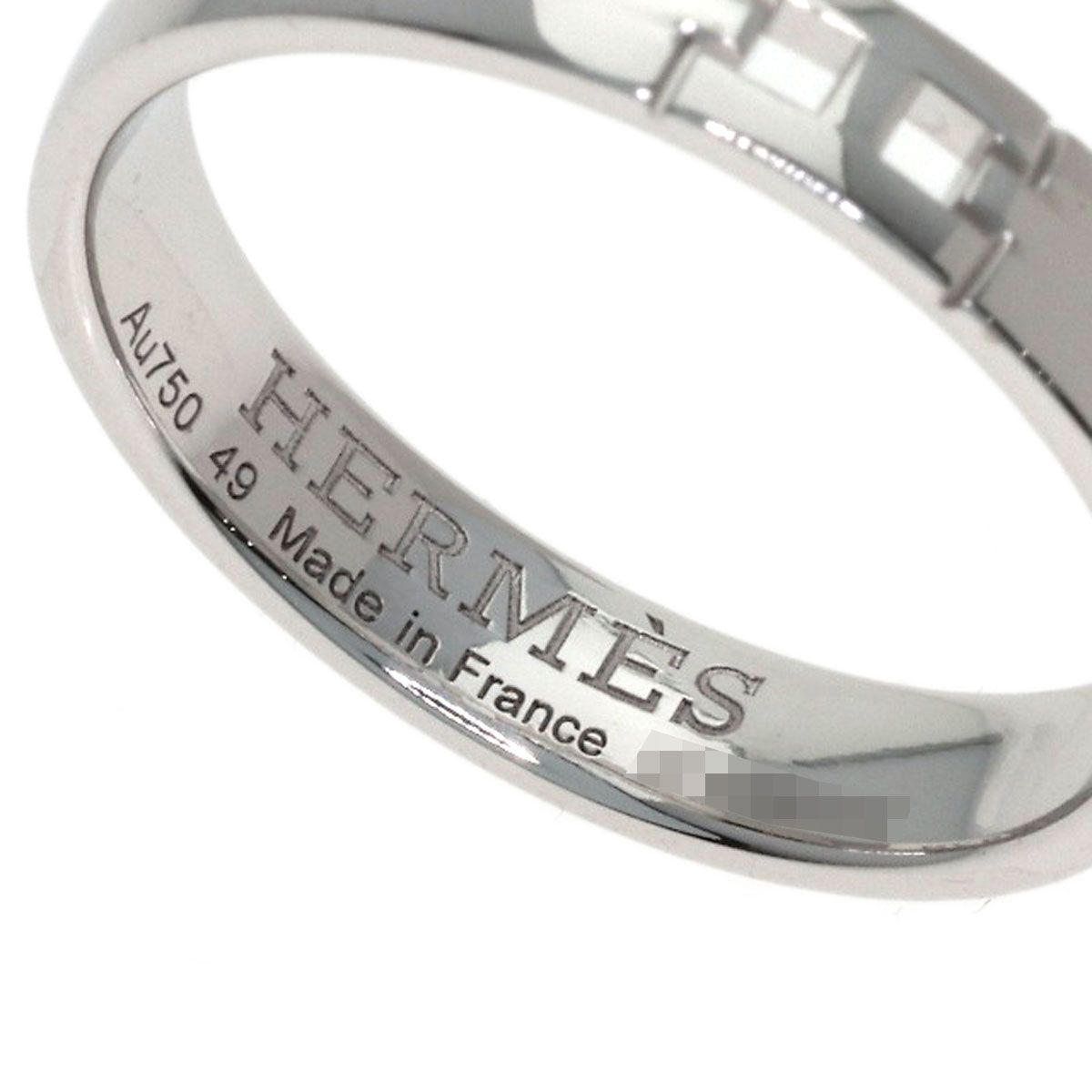 Hermes Ever Herakles 49 Ring 18k White Gold