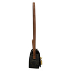 Celine Shoulder Bag Tab Black Brown Leather — view 2