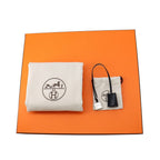 Hermes Herbag Zip PM White Blue Safir Silver Toilet Military Vache Hunter — view 9