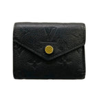 Louis Vuitton Trifold Wallet Monogram Empreinte Portefeuille Zoe Noir Leather