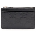 Celine Triomphe Fragment Case Coin Card Black