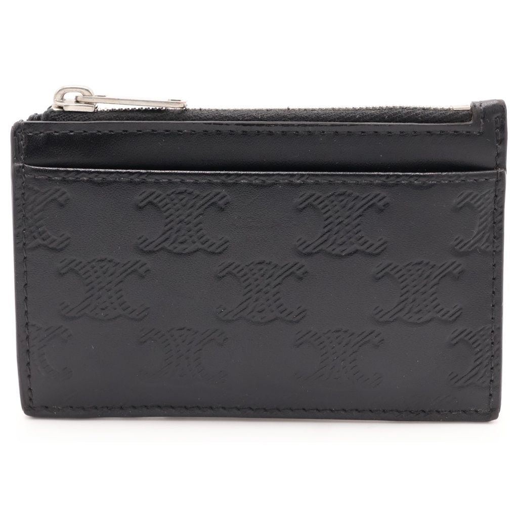 Celine Triomphe Fragment Case Coin Card Black