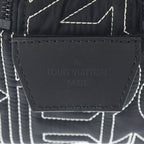 Louis Vuitton LV Snow Dopp Kit Embroidery Nylon Pouch Second Handbag Black — view 6