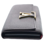 Louis Vuitton Portefeuille Capucines Taurillon Leather Wallet Black — view 3